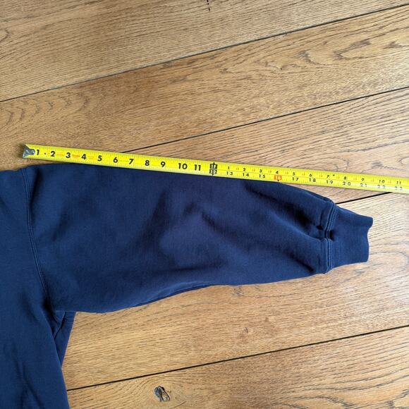 VNTG Polo Jeans Company Spell Out Sweatshirt SZ M Navy Y2K Classic Casual Preppy - Picture 6 of 8